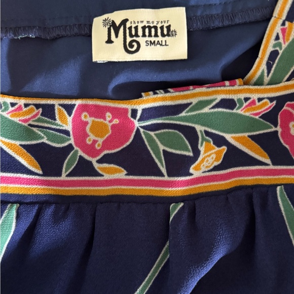 Show Me Your MuMu Navy Floral Dress - Picture 4 of 4